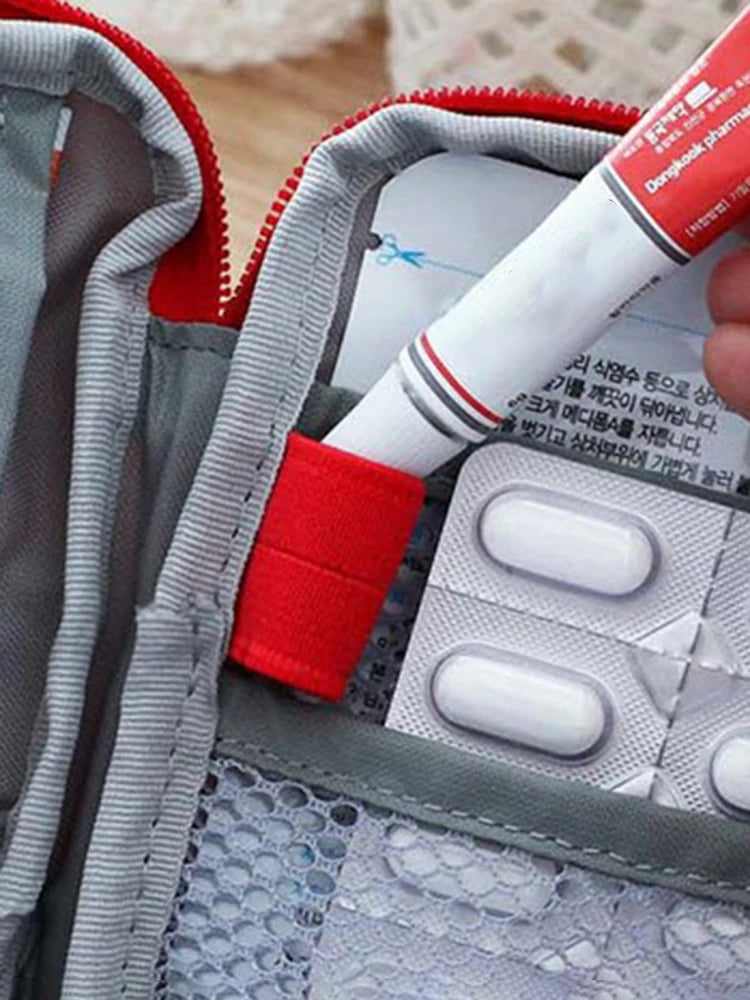 Portable Medicine Bag Cute First Aid Kit Medical Emergency Kits Organizer Outdoor Household Medicine Pill Storage Bag Travel