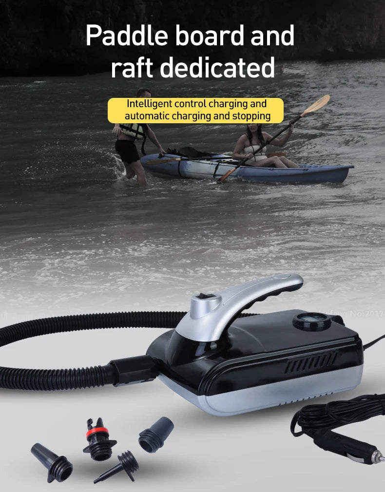 20PSI SUP Electric Boat Air Pump Surfboard Paddle Compressor High Pressure Car Tire Tyre Inflator Surfing Board Mattress