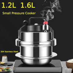 1.2L 1.6L Outdoor Portable Micro Pressure Cooker Kitchen Mini Cookware Cooking Pot for Family Household Small Pressure Cooker