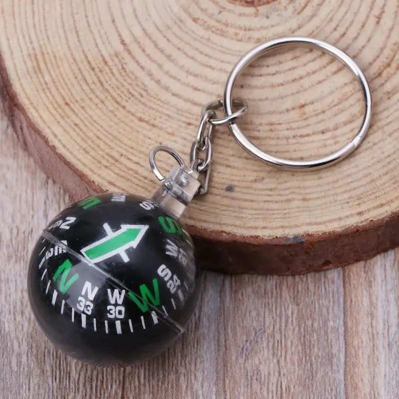 Outdoor Camping Hiking Mini Compass Navigator Portable Keychain Survival Tool