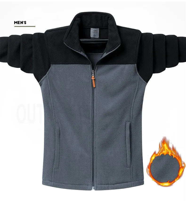 Plus Size 9XL Winter Polar Fleece Jacket Men Tactical Soft Shell Windproof Camping Coat Women Fashion Couple Warm Harajuku Parka