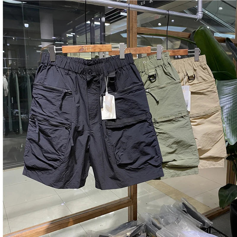 Men's Casual Shorts Overalls Loose Five-point Pants Sports Clothing Outdoor Hiking Trekking Camping Tooling Climbing Fitness