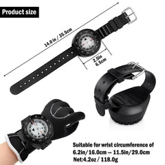 Digital Underwater 50m Diving Compass Professional Waterproof Navigator Digital Scuba Luminous Balanced Watch for Swimming