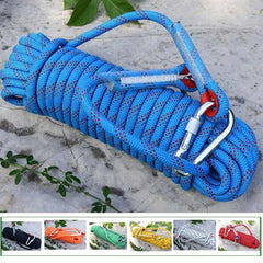 10M 20M Outdoor Auxiliary Ropes Floating Climbing Rope 10mm 12mm Dia High Strength Cord Safety Rope Trekking Hiking Accessories