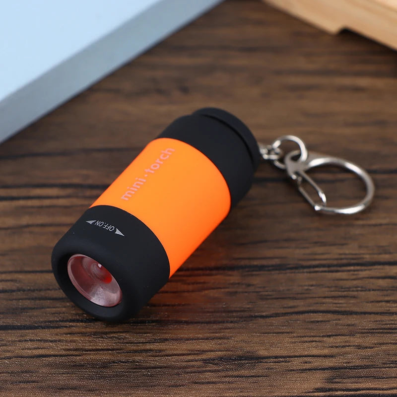 Led Mini Torchlight Portable USB Rechargeable Keychain Flashlights Waterproof Outdoor Hiking Camping Torch Lamp Lantern