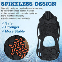 Spikeless Ice Cleats Snow Traction Crampons Ice Grippers for Shoes and Boots Rubber Indoor/Outdoor Anti-Slip shoes cover