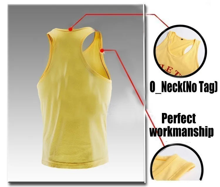 2024 New Bodybuilding Stringer Tank Tops Men Anime funny summer Clothing Running vest Fitness clothing Cotton gym singlets