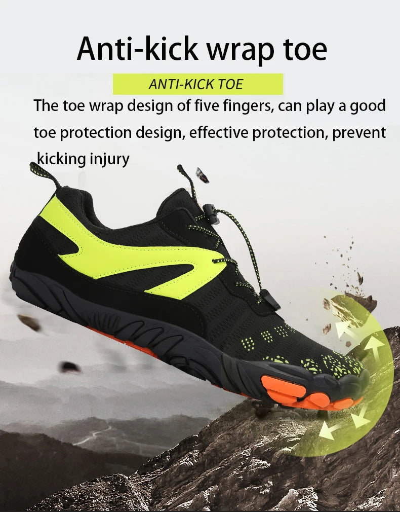 Men's And Women's Hiking Outdoor Sneakers Climbing Indoor Fitness Yoga Cycling Shoes Suitable For Home, Camping, Fishing