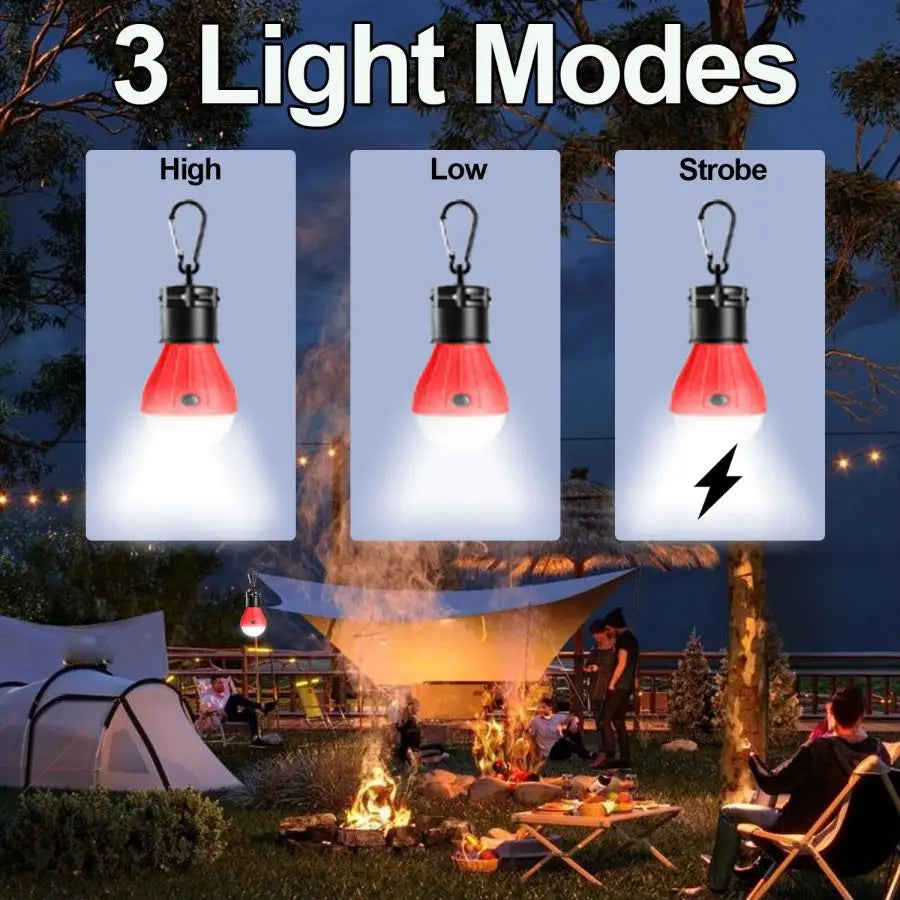 Camping Light Portable LED Tent Light Lantern Bulb Emergency Lights Tent Lamp Camping Accessories for Backpacking Hiking Camping