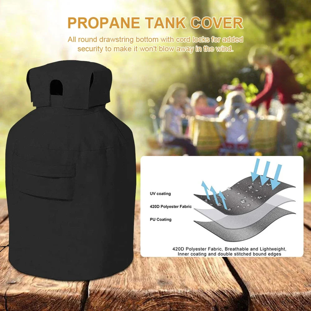 Propane Tank Cover Gas Bottle Covers Waterproof Dust-proof For Outdoor Gas Stove Camping Parts Dust Protection Cover