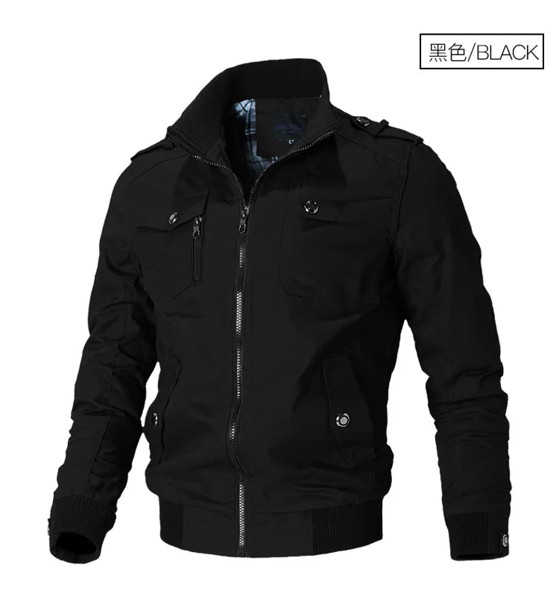 Fashion Men's Casual Windbreaker Jackets Military Tactics Hunting Nature Hike Outdoor Soft Shell Spring Coat Clothing Male