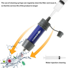 1 Pcs Outdoor Water Filter Straw Water Filtration System Water Purifier for Emergency Preparedness Camping Traveling