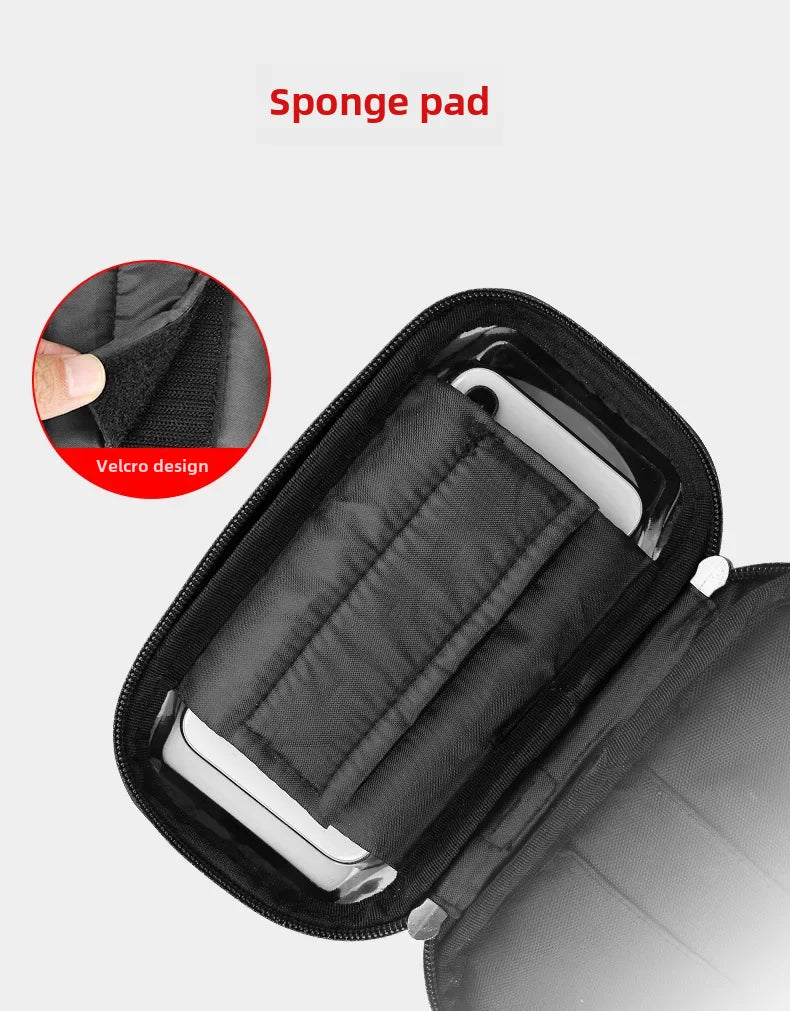 Multifunctional Phone Holder Bag Takeaway Touch Screen Bag Waterproof Bicycle Bag Shockproof Motorcycle Riding Navigation Bra...