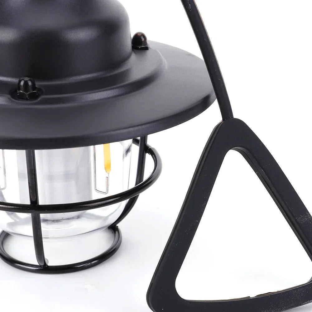 Camping Light 1200mAh Mini Metal Chandelier 2700K/6500K Retro Atmosphere Chandelier Stepless Dimming Type C Charging for Outdoor