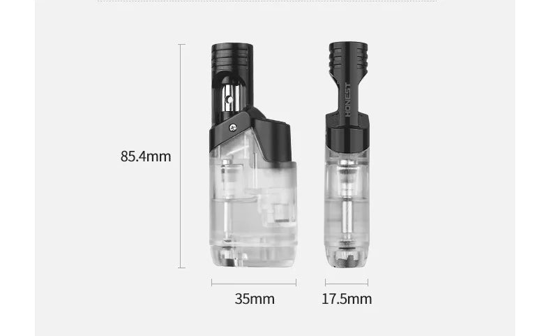 Portable Transparent Oil Window Butane Gas Torch Turbo Jet Flame Lighters Outdoor Camping BBQ Windproof Cigar Lighter