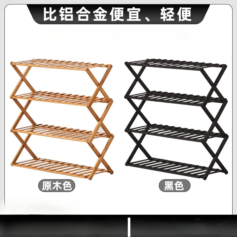 Outdoor Camping Storage Rack Portable Multi-functional Picnic Folding Table and Chairs Multi-layer Storage Rack Shoe Rack