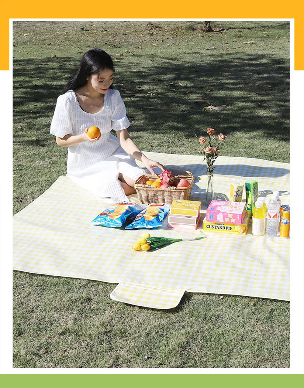 Foldable Picnic Mat Moisture-proof picnic set portable blanket picnic Sleep Pad Waterproof Oxford Cloth Picnic camping blanket