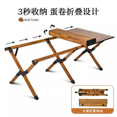 Outdoor Folding Table Portable Egg Roll Table Picnic Leisure Table And Chair Set Camping Folding Mesa Plegable Outdoor Furniture