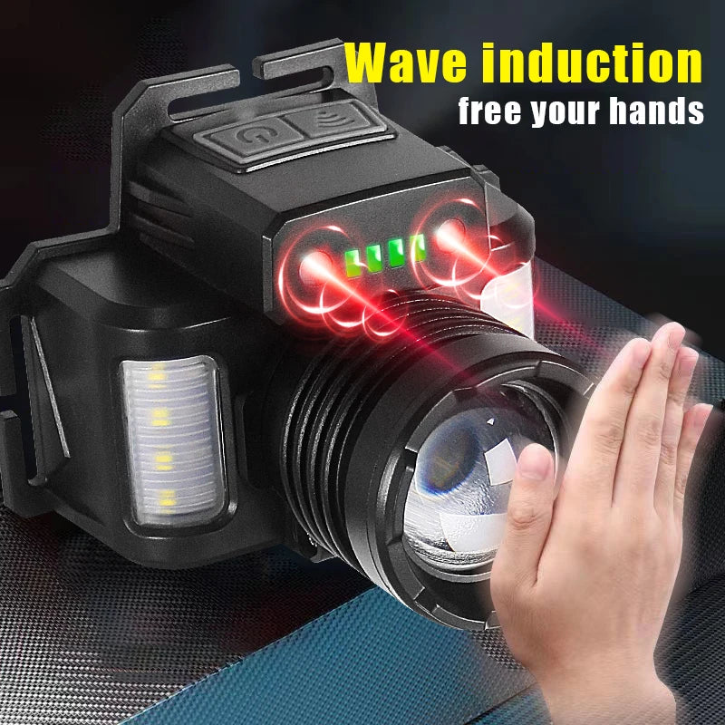 15h Powerful Sensor Led lamp Built 5600mah Battery High Power Rechargeable light Flashlight Camping Fishing Lantern