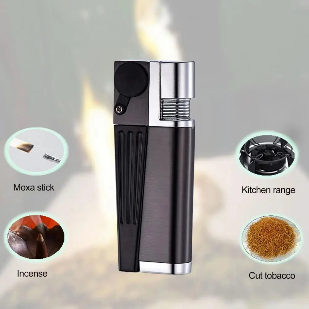 2 in 1 Set Metal Igniter Electric Arc BBQ Lighter Windproof Flameless Plasma Ignition Long Gas Lighter Camp Men Hitter Igniters