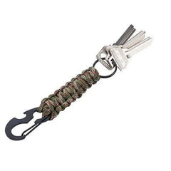 Outdoor Paracord Rope Keychain EDC Survival Kit Cord Lanyard Military Emergency Key Chain For Hiking Camping