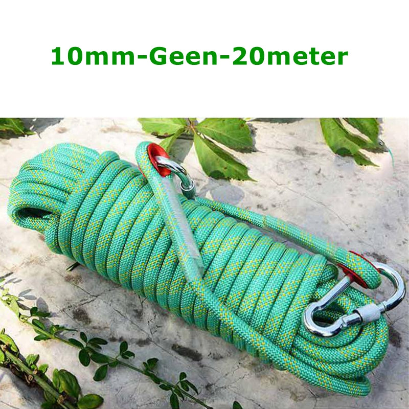 10M 20M Outdoor Auxiliary Ropes Floating Climbing Rope 10mm 12mm Dia High Strength Cord Safety Rope Trekking Hiking Accessories