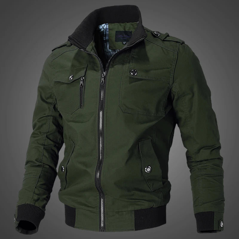 Fashion Men's Casual Windbreaker Jackets Military Tactics Hunting Nature Hike Outdoor Soft Shell Spring Coat Clothing Male