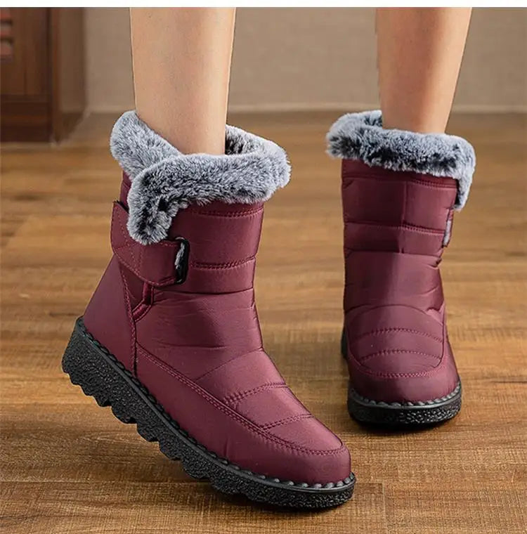 Snow Boots Women New Shoes Woman Waterproof Women Shoes Keep Warm Boots For Women Plush Fashion Botas Mujer Winter Boots