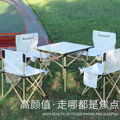 Outdoor Folding Table And Chair Portable Camping Picnic Barbecue Self Driving Tour Table Folding Mesa Plegable Outdoor Furniture