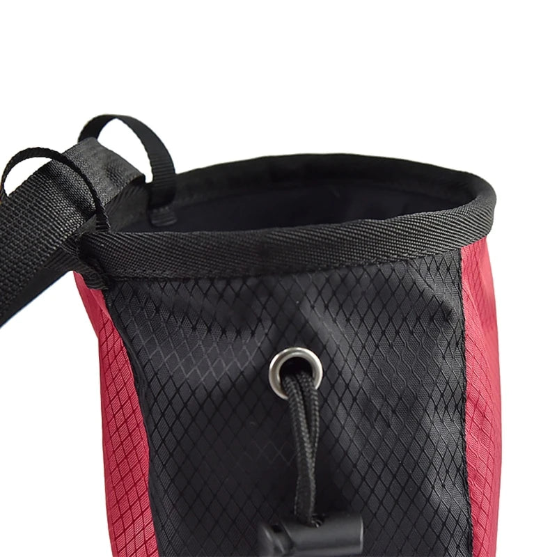 Rock Climbing Chalk Bag Weightlifting Adjustable Drawstring Chalk Bag  Bouldering Equipment EDC