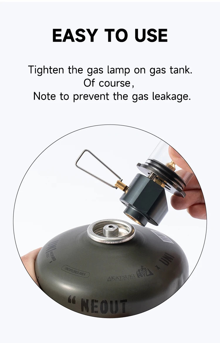 BRS-55 Dreamlike Gas Camping Lantern Mini Windproof Camping Gas Lamp Light  Outdoor Camping Supplies Tent Lighting Equipment