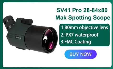 SVBONY SV28 Spotting Scopes with Tripod,25-75x70,Waterproof,Range Shooting Scope,Compact, for Target Shooting,Wildlife Viewing