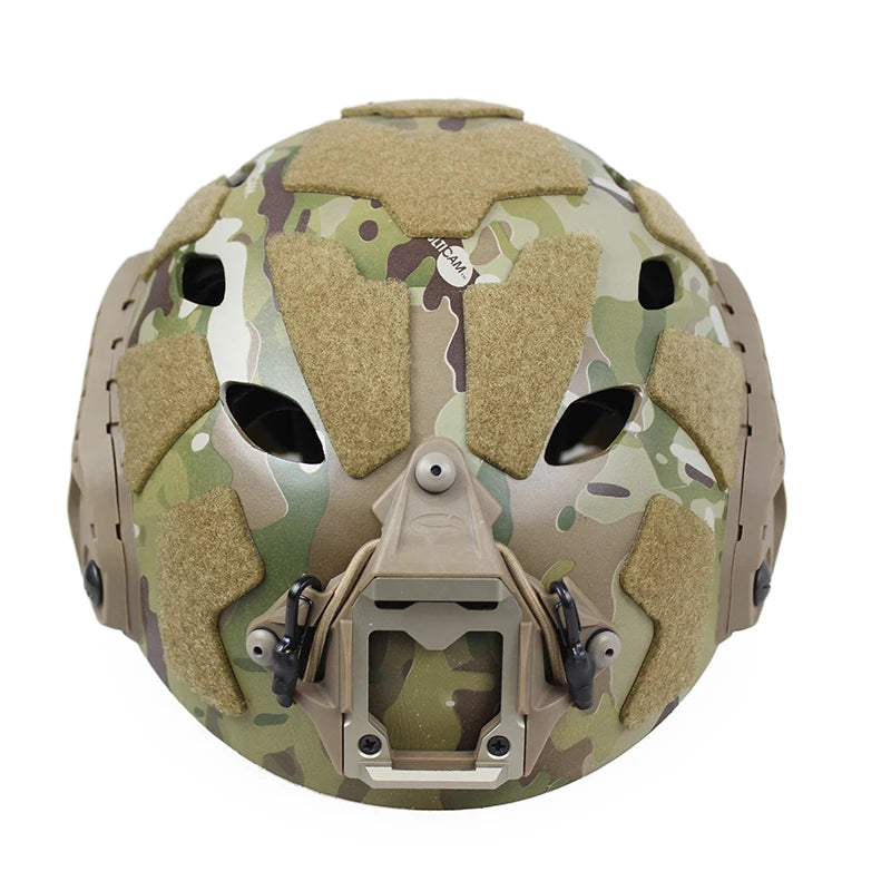 Carbon Fiber Tactical Helmet, Perforated Version, Breathable Field Mountaineering Parachute Riding Helmet, SF, H016