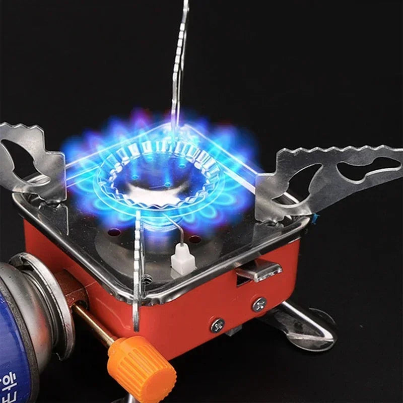 Portable Burner Camping Foldable Windproof Outdoor Gas Tank Stove for Backpacking Camping Hiking Picnic Camping Burner BBQ Grill