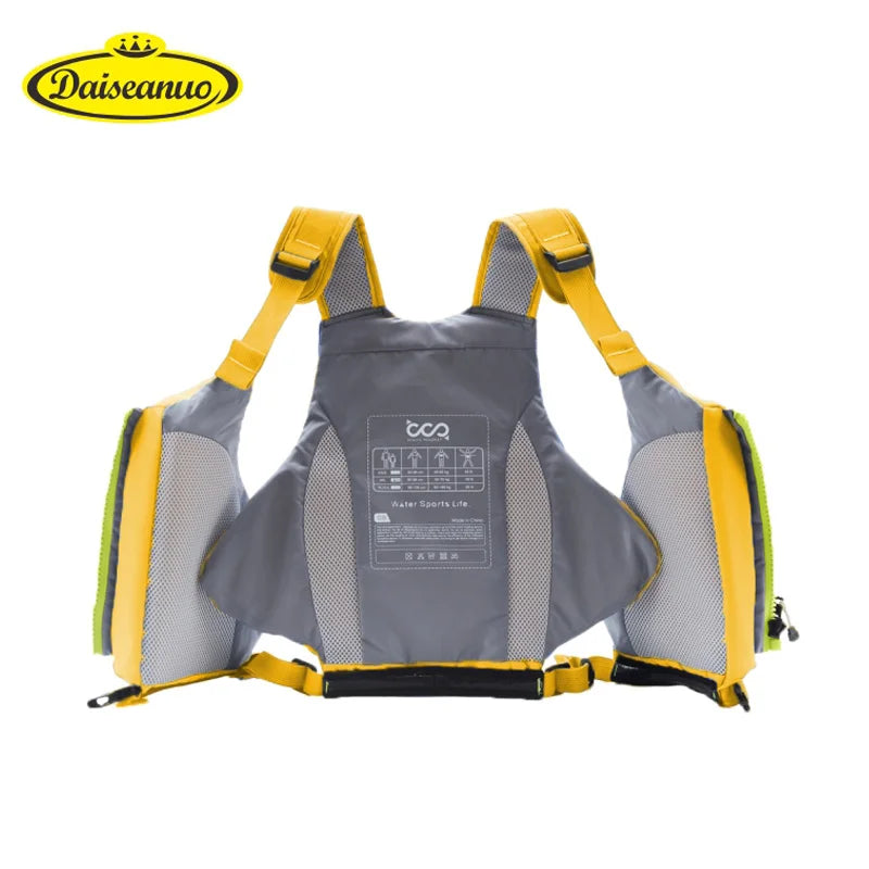 Daiseanuo Adult Kayaking Life Jackets Women Paddle Life Vest Men Kayak Vest PFD Safety Drifting Boat Raft Floating CE Approved