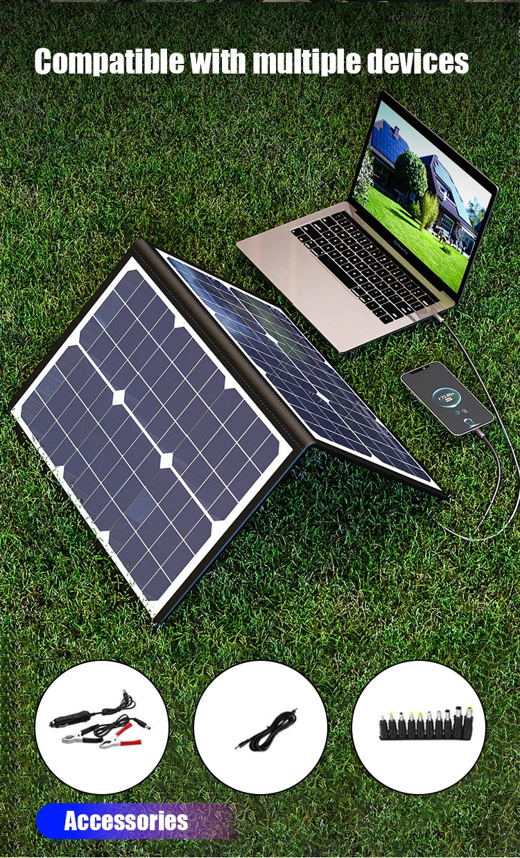 1000W  Solar Panel Kit Complete Camping Foldable Solar Power Station  Portable Generator Charger 18V for Car Boat Caravan Camp