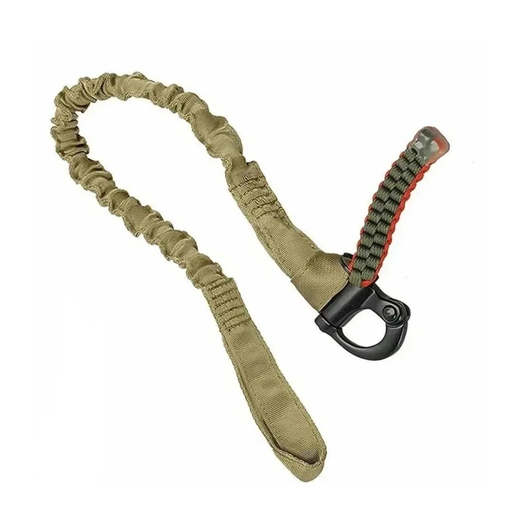 Tactical Quick Release Safety Rifle Sling Lanyard Strap Rope Line Climbing Rope Airsoft Protective Sling for Outdoor Hunting