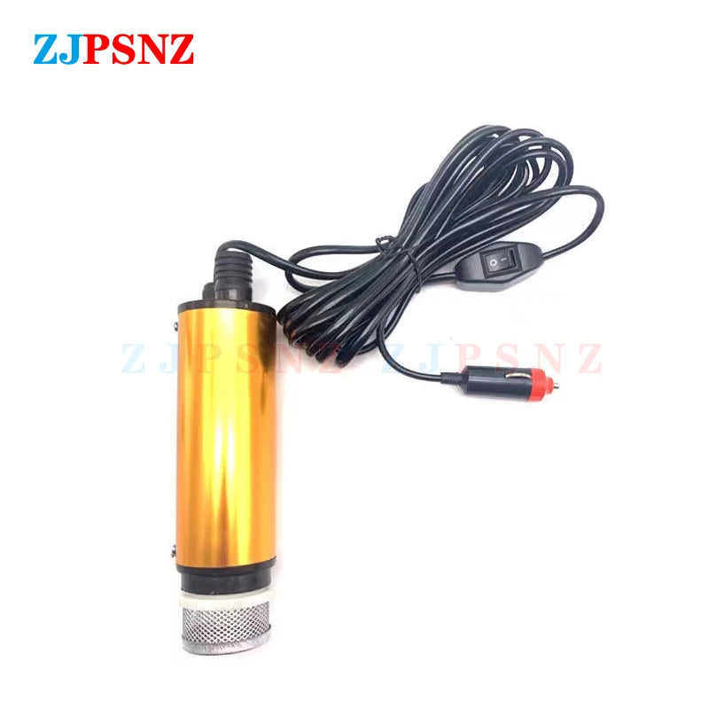 Transfer Pump 12V 24V Diesel Fuel Water Oil Car Camping Fishing Submersible Pump Car Pumping Diesel Oil Pump Cigarette Lighter