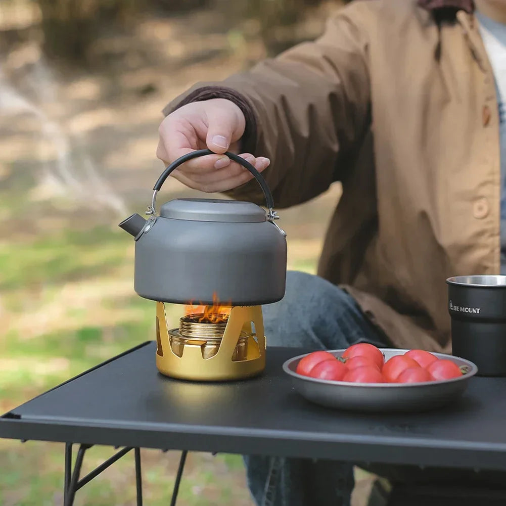 Portable Mini Alcohol Stove Burner Adjustable Firepower Gasoline Stove Aluminum Alloy Bracket Ultralight Brass Camping Stoves