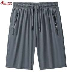 Plus Size Summer Men`s Quick-drying Beach Shorts Slim Fitness Joggers Gym Running Basketball Shorts Men Clothing 6XL 7XL 8XL 9XL