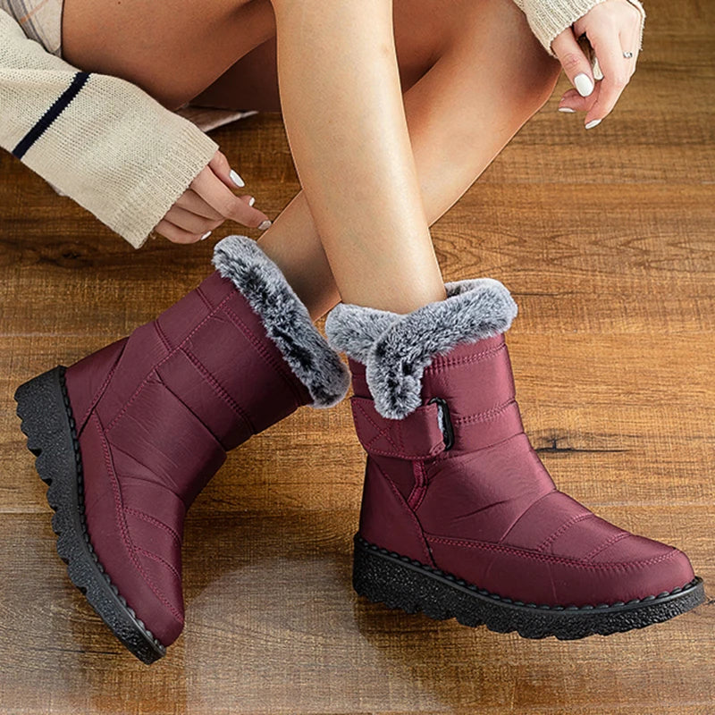 Snow Boots Women New Shoes Woman Waterproof Women Shoes Keep Warm Boots For Women Plush Fashion Botas Mujer Winter Boots