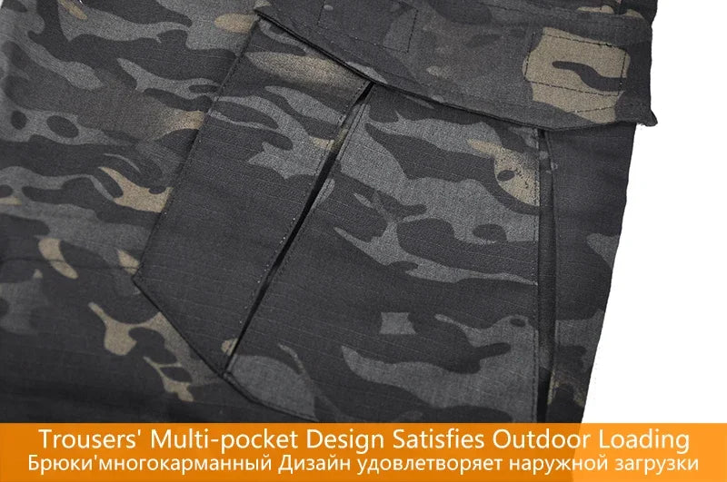 HAN WILD Cotton Camouflage Suit Softair Paintball Work Uniform Men Tactical Climbing Shirt Combat Cargo Pants CP Clothing Hiking