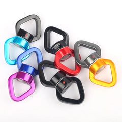 30KN Outdoor Rock Climb Carabiner Yoga Swivel Connector Universal Gimbal Ring Swing Hammock Rope Swivel Rotational Connector