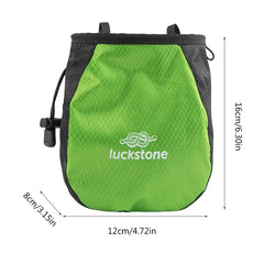 Rock Climbing Chalk Bag Talcum Powder Bag Weightlifting Pouch Adjustable Drawstring Chalk Bag Nonslip Magnesia Pouch