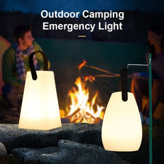 Outdoor Waterproof Cordless Table Lamp Smart Remote Control RGB LED Camping Lamp Usb Charging Portable Lamp Room Decoration