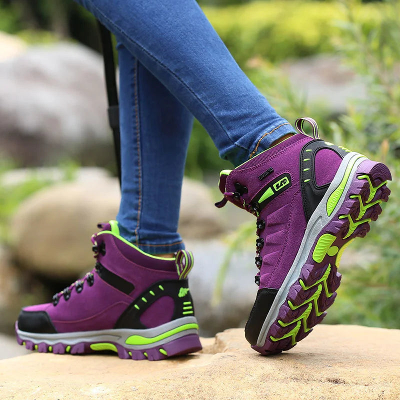 2023 Women Boots Waterproof Winter Shoes Hiking Shoes Women High gang Shoes Non-slip Sneakers Shoes For Adult Work Shoes Mujer