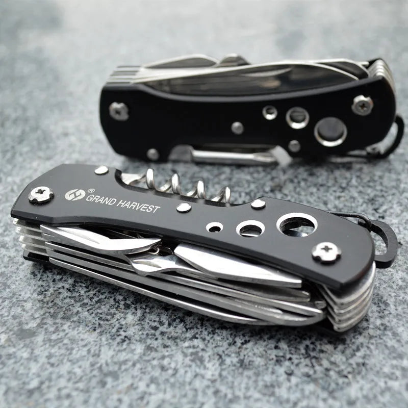 11 IN 1 Multi Tool Swiss Knife Fold Edc Gear Knife Survive Pocket Hunting Outdoor Camping Survival EDC Knife Tool Multitool