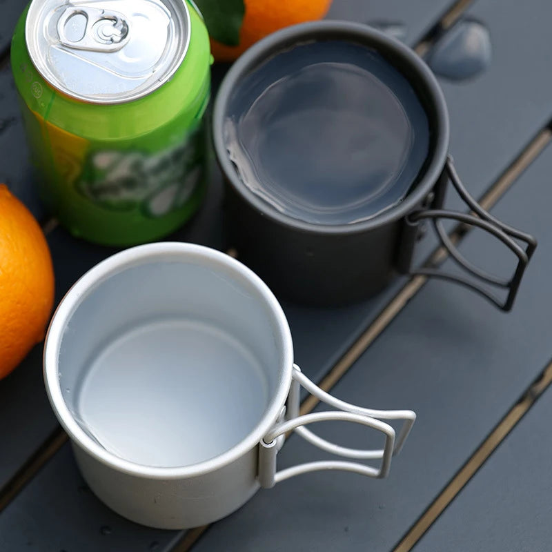 300ML Camping Mug Cup Tourist Tableware Picnic Utensils Outdoor Kitchen Equipment Travel Cooking Set Cookware Hiking