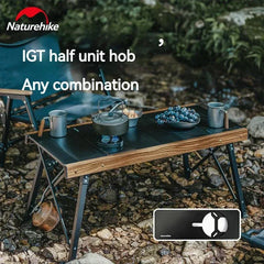 Naturehike Dark Star Gas Stove Three Burner Burner IGT Table Stove Top 3300W Outdoor Camping Picnic Electric-ignite Adjustable