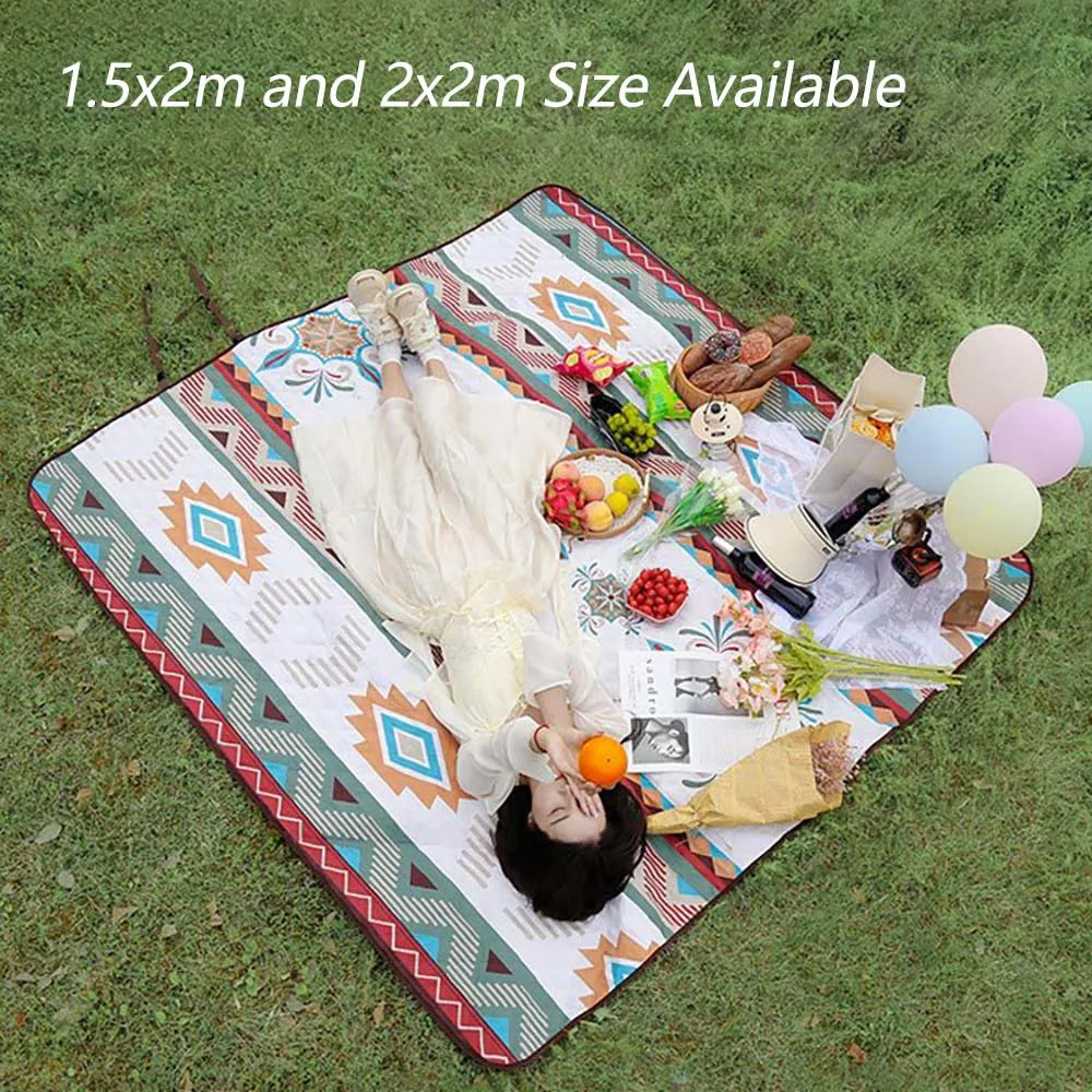 TARKA Big Size Camping Mat Outdoor Picnic Pad Portable Folding Beach Mattress Waterproof Moisture-proof Campsite Rug Park Carpet